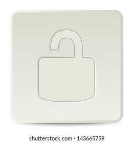 Padlock icon / button - graphic design element