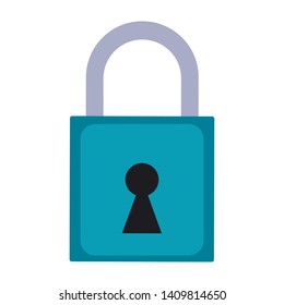 padlock icon cartoon isolated vector illustration graphic design