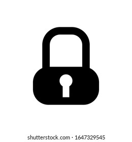padlock icon design, flat style icon collection