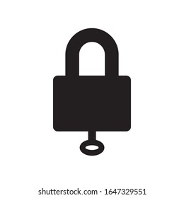 padlock icon design, flat style icon collection