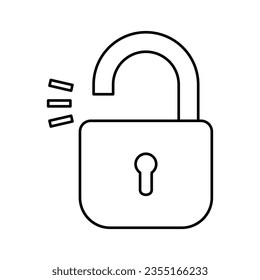 padlock icon design, illustration design