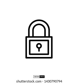 Padlock icon, design inspiration vector template for web design or mobile app