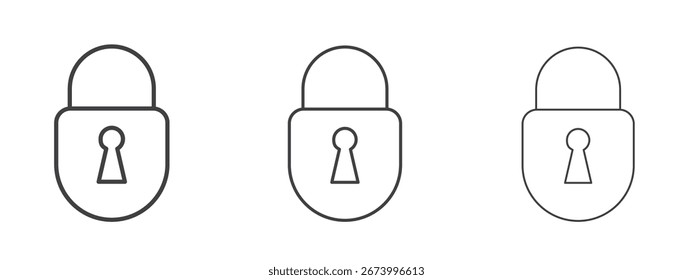 Padlock icon design, suitable for web, infographics, interface and apps.