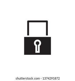 padlock icon design template