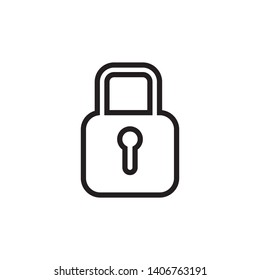 padlock icon design template. Trendy style, vector eps 10