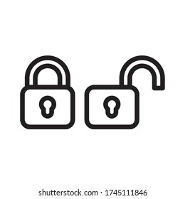 Design des Padlock-Ikons trendy Vektor-Symbol Vorlage Vintage Logo-Signatur Clip Art