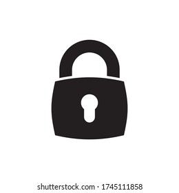 padlock icon design trendy vector illustration symbol template vintage logo signage clip art