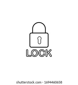 icono de candado diseño vectorial