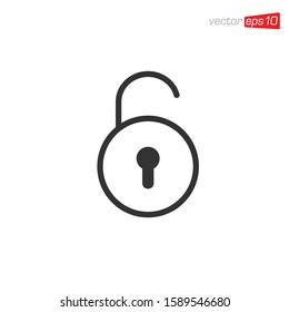 Padlock Icon Design Vector Template