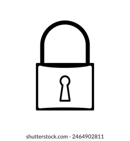 padlock icon design vector template
