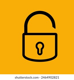 padlock icon design vector template