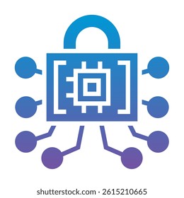 Padlock Icon Element For Design