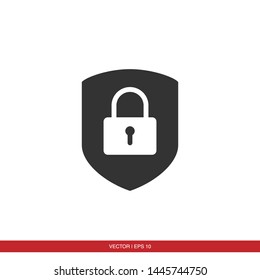 Padlock Icon flat Vector Illustration