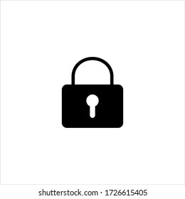 Padlock Icon flat Vector Illustration