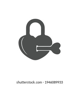 Padlock Icon flat Vector Illustration