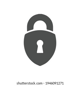Padlock Icon flat Vector Illustration