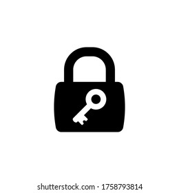 padlock  icon glyph style design