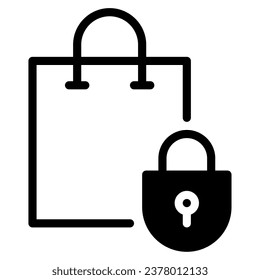 Padlock icon Illustration, for web, app, infographic, etc