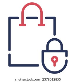 Padlock icon Illustration, for web, app, infographic, etc