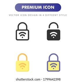 icono de candado aislado en fondo blanco. para el diseño de su sitio web, logotipo, aplicación, interfaz de usuario. Ilustración gráfica vectorial y trazo editable. EPS 10.