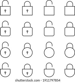 padlock icon isolated on white background from security collection. padlock icon trendy and modern, padlock symbol for logo, web, app, UI. padlock icon simple sign.