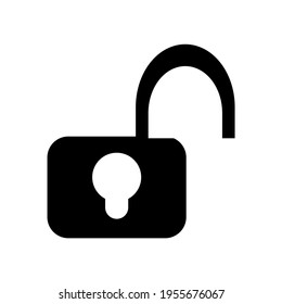 padlock icon isolated on white background.