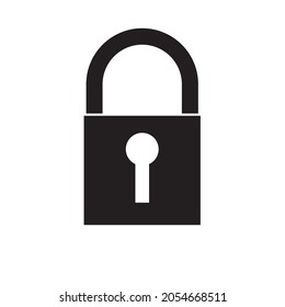 padlock icon isolated on white background

