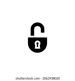 Padlock Icon Isolated On White Background