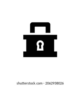 Padlock Icon Isolated On White Background
