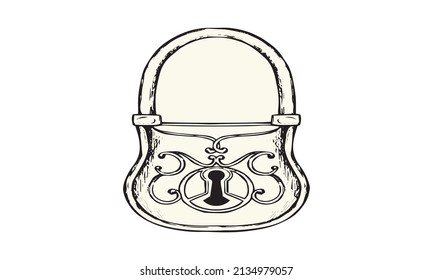icono de candado aislado en fondo blanco