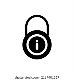 icono de candado aislado en fondo blanco.