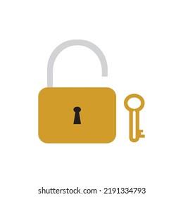 padlock icon isolated on white background