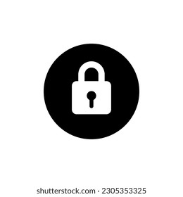 padlock icon, isolated on white background vector