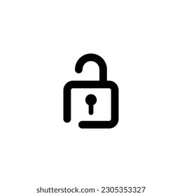 icono de candado aislado en el vector de fondo blanco