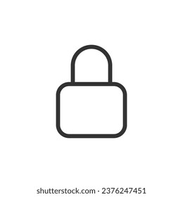 Padlock icon isolated on white background. Privacy symbol modern, simple, vector, icon for website design, mobile app, ui. Vector Illustration
