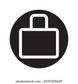 padlock icon isolated on white background. 10 EPS