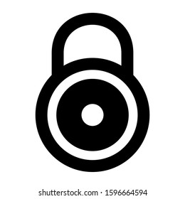 padlock icon isolated sign symbol vector illustration - high quality black style vector icons
