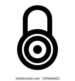 padlock icon isolated sign symbol vector illustration - high quality black style vector icons
