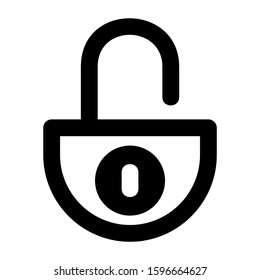 padlock icon isolated sign symbol vector illustration - high quality black style vector icons
