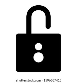 padlock icon isolated sign symbol vector illustration - high quality black style vector icons
