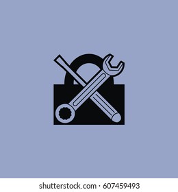Padlock Icon isolated sign symbol and flat style for app, web and digital design. Vector illustration.
