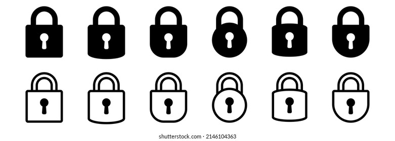 Icono de candado. Padlock con teclado, icono de seguridad.