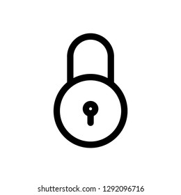 Padlock icon , line icon
