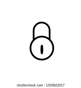 Padlock icon , line icon