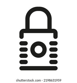 Icono de candado. Vector de ilustración de bloqueo o de concepto cerrado