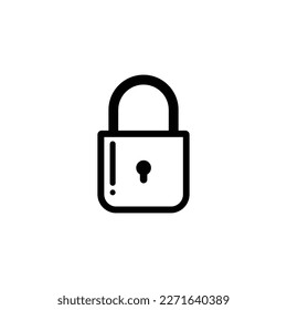 padlock icon, lock and security illustration, business and financial security, suitable for security, business, finance, computer and etc