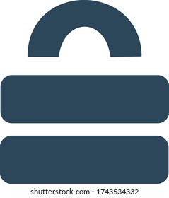 Padlock icon. Lock sign. Internet privacy symbol. Computer security, password protection concept. Locked sign for perfect web and mobile design.