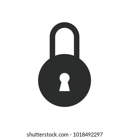 Padlock icon. Lock symbol modern, simple, vector, icon for website design, mobile app, ui. Vector Illustration