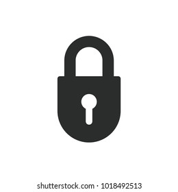 Padlock icon. Lock symbol modern, simple, vector, icon for website design, mobile app, ui. Vector Illustration