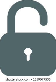 Padlock icon. Lock symbol. Vector illustration